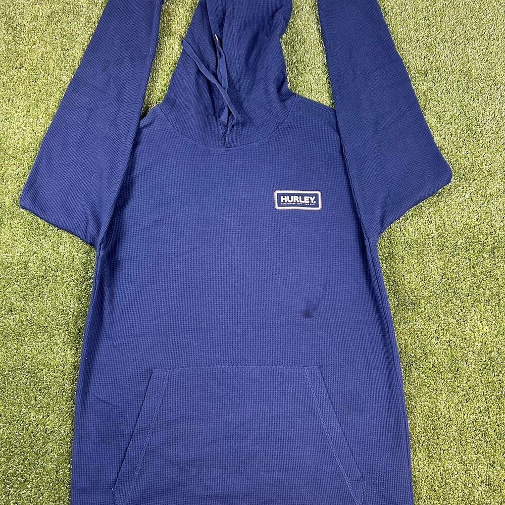 Hurley Men's Blue and Navy Hoodie